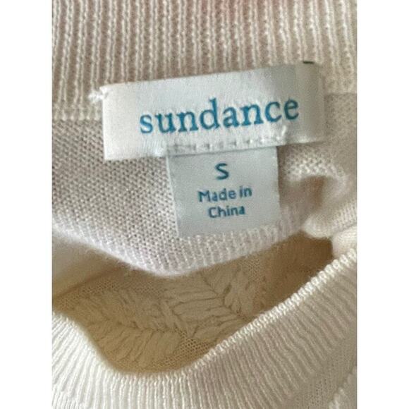 Sundance Women’s Small Wool Blend Ivory Pullover Brigette Sweater Floral READ - Picture 4 of 9